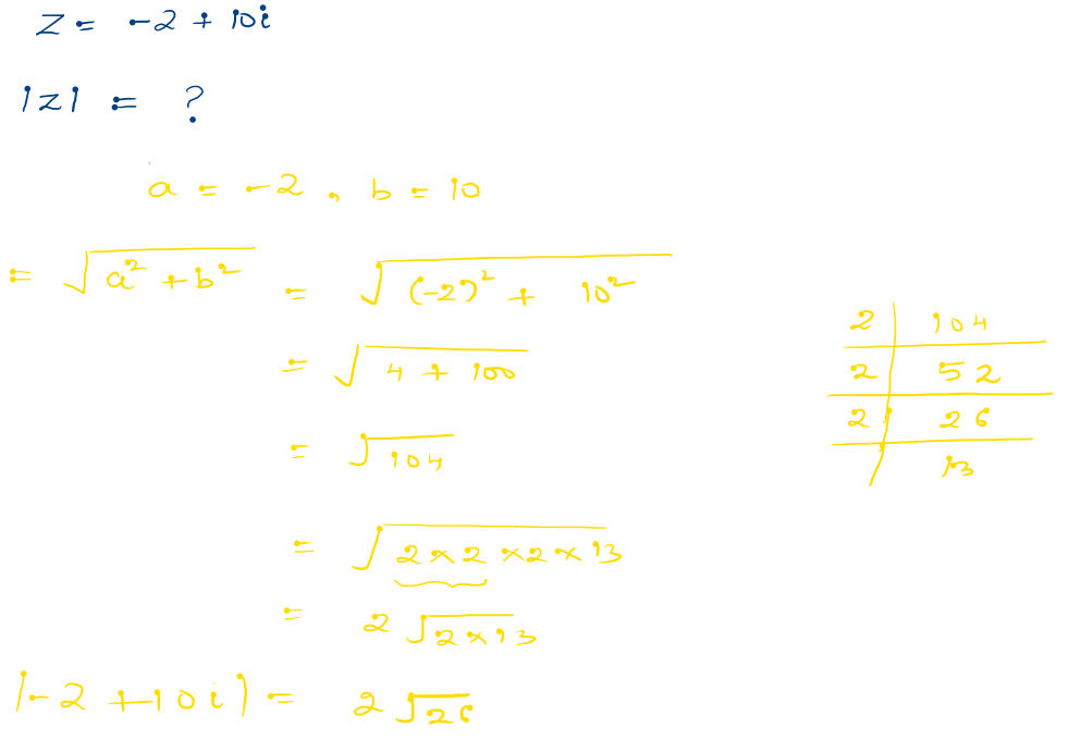 absolute value of a complex number